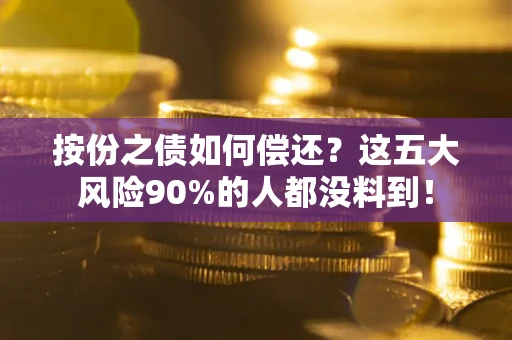 济南按份之债如何偿还？这五大风险90%的人都没料到！