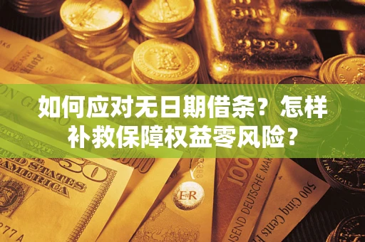 济南如何应对无日期借条？怎样补救保障权益零风险？