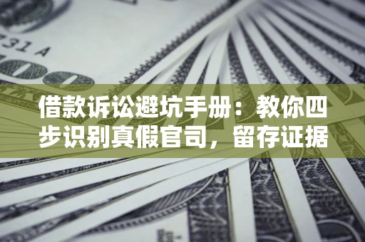 济南借款诉讼避坑手册：教你四步识别真假官司，留存证据不踩雷