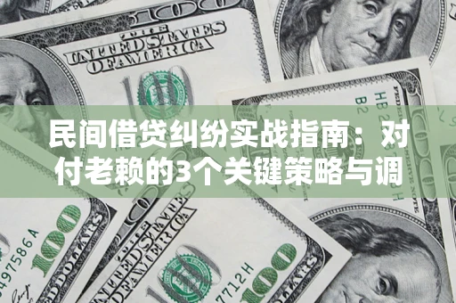 济南民间借贷纠纷实战指南：对付老赖的3个关键策略与调解盲区解析