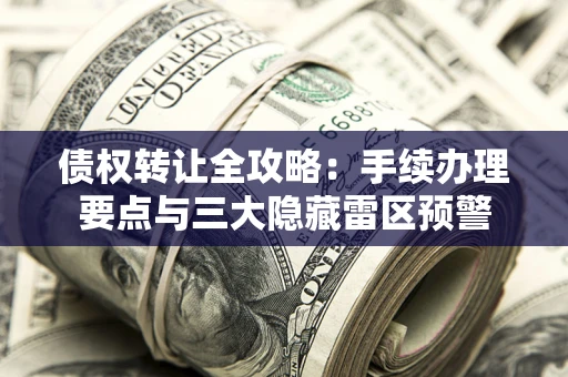 济南债权转让全攻略：手续办理要点与三大隐藏雷区预警